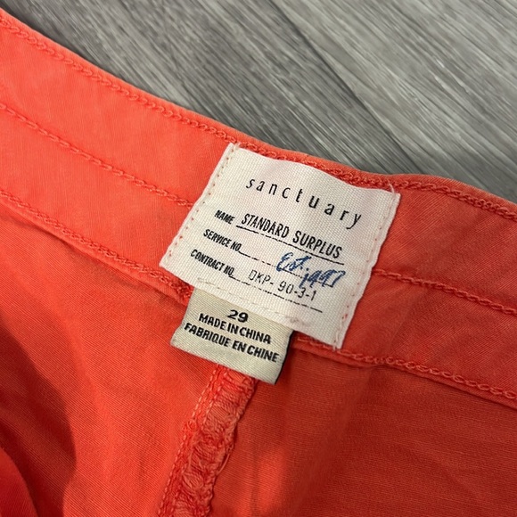 Sanctuary Camp Short in Orange - Picture 2 of 3